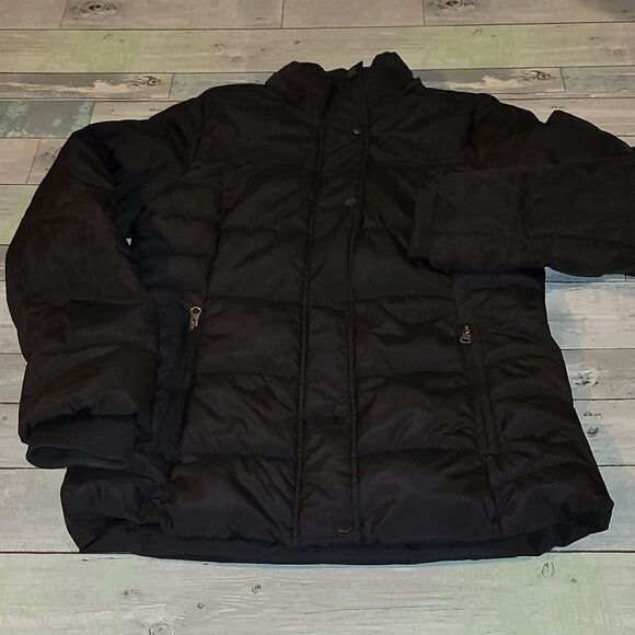 St John's Bay Black Coat sz Small - Picture 1 of 6